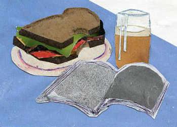 Lunch With Ellery Queen Jean Lang Middleton WI collage  SOLD
